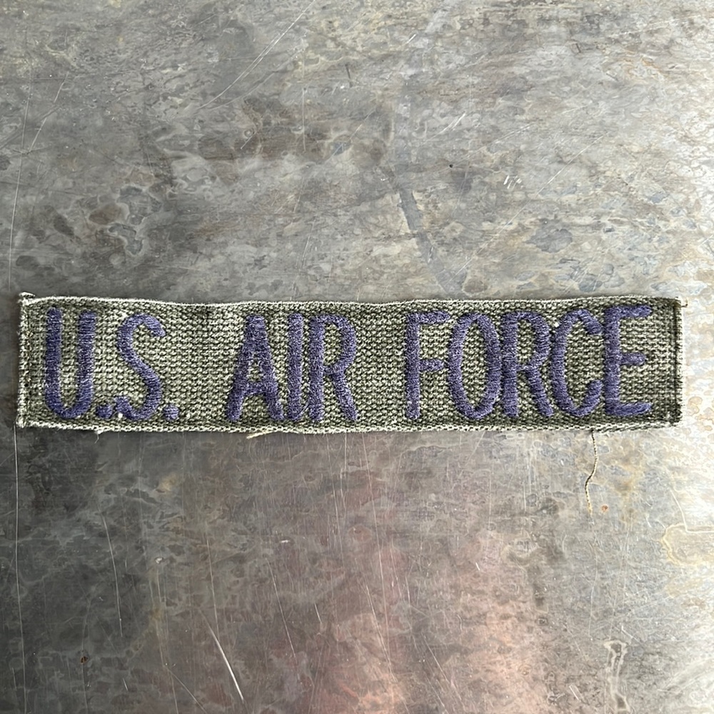U.S. AIR FORCE embroidered tape patch - Vintage